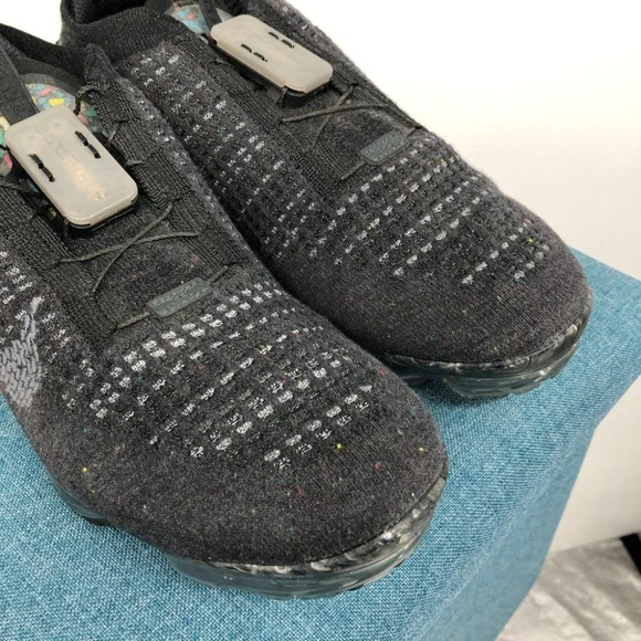 Nike women's air vapormax 2020 flyknit black/dark grey shoes size 10 - Picture 7 of 16
